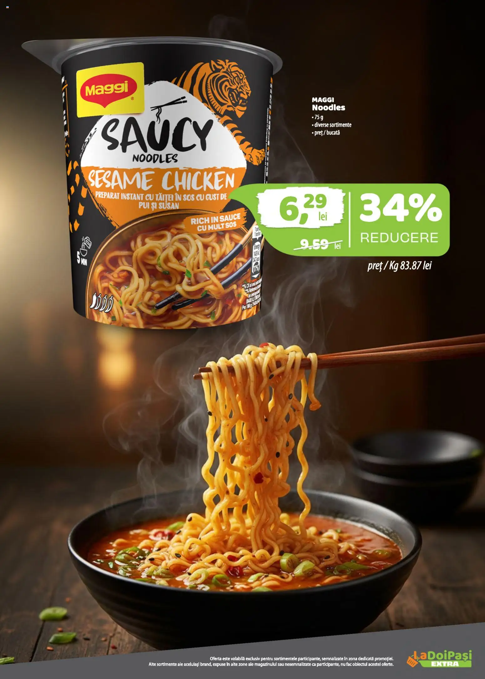 Previzualizarea de cataloage: LaDoiPași LaDoiPași Catalog extra valabil de la 01.11.2026 - Noodles, Pui, Sos