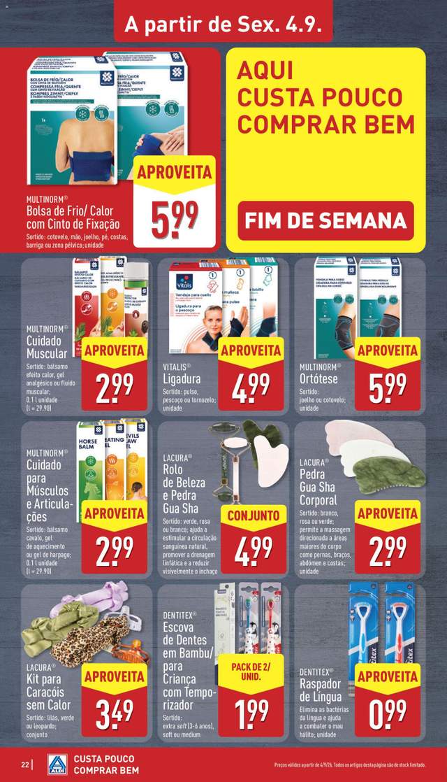 Novo folheto Aldi a partir de 31/08