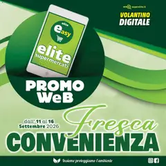 Anteprima dell'opuscolo Elite Supermercati volantino Promo Web dal negozio Elite Supermercati valido da 11/09/2026