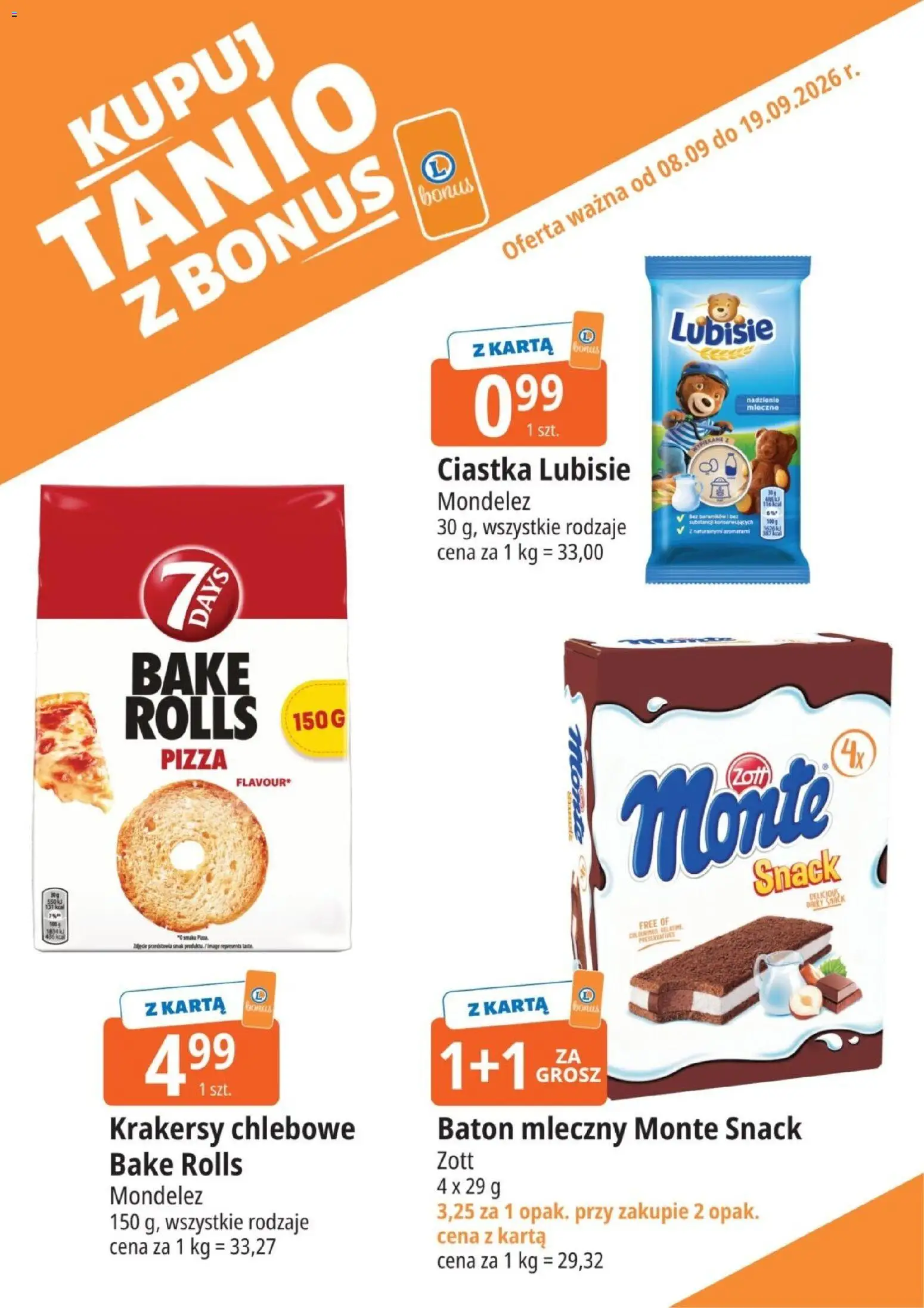 Pogląd gazetki "E.Leclerc gazetka - Kupuj Tanio Z Bonus" ze sklepu E.Leclerc ważnej od 08.09.2026