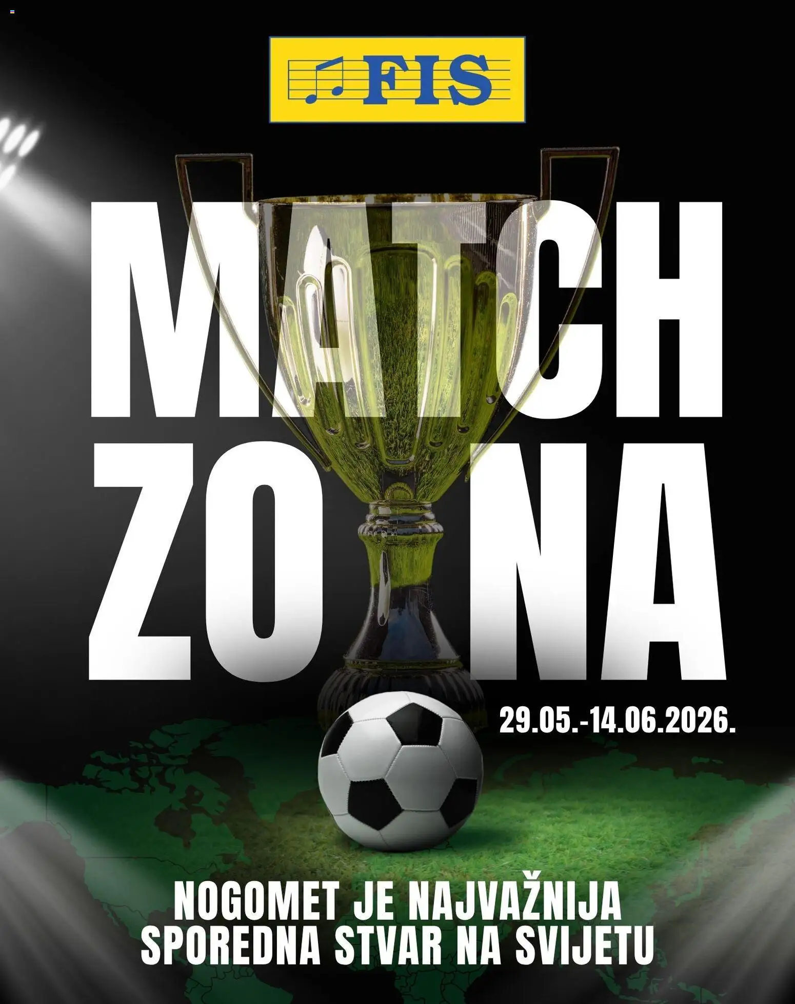 Pregled letka FIS match zona trgovine FIS vrijedi od 29.05.2026