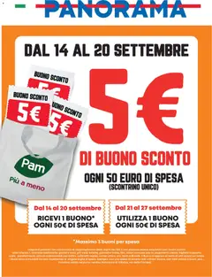 Anteprima dell'opuscolo Panorama volantino Sconto dal negozio Panorama valido da 14/09/2026