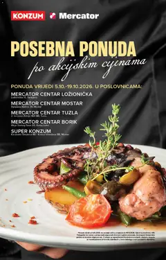 Pregled letka Mercator Posebna Ponuda trgovine Mercator vrijedi od 05.10.2026