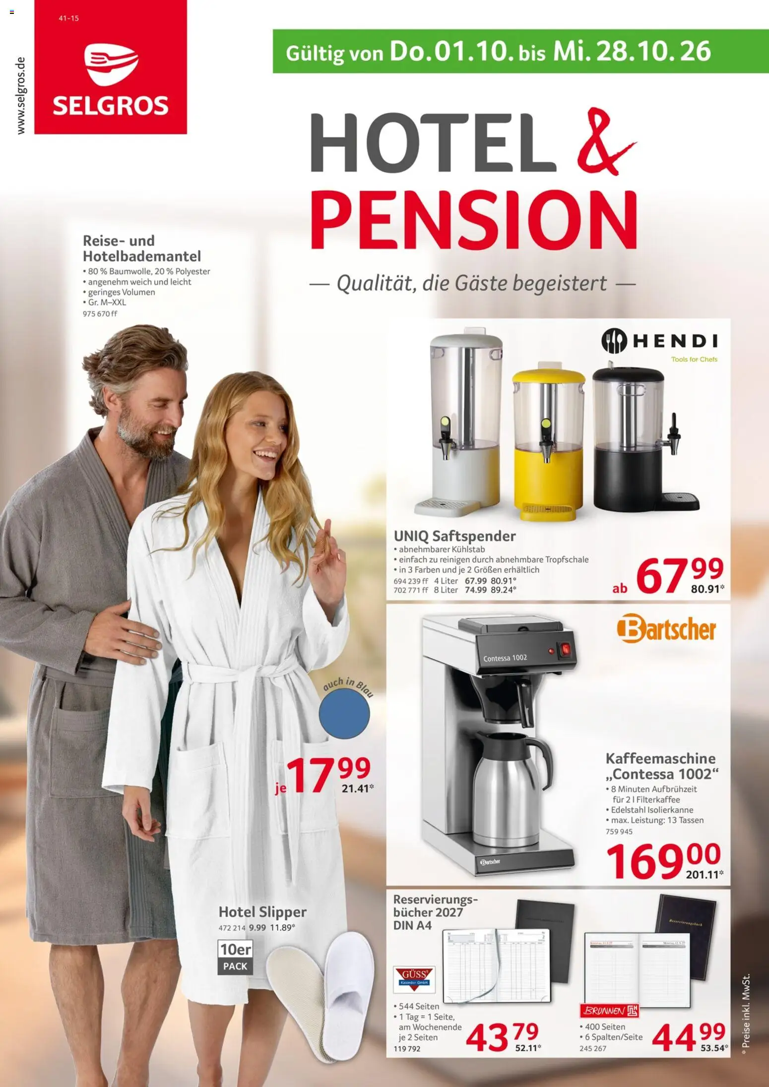 Vorschau von dem Prospekt des Geschäftes Selgros, gültig ab dem 01.10.2026