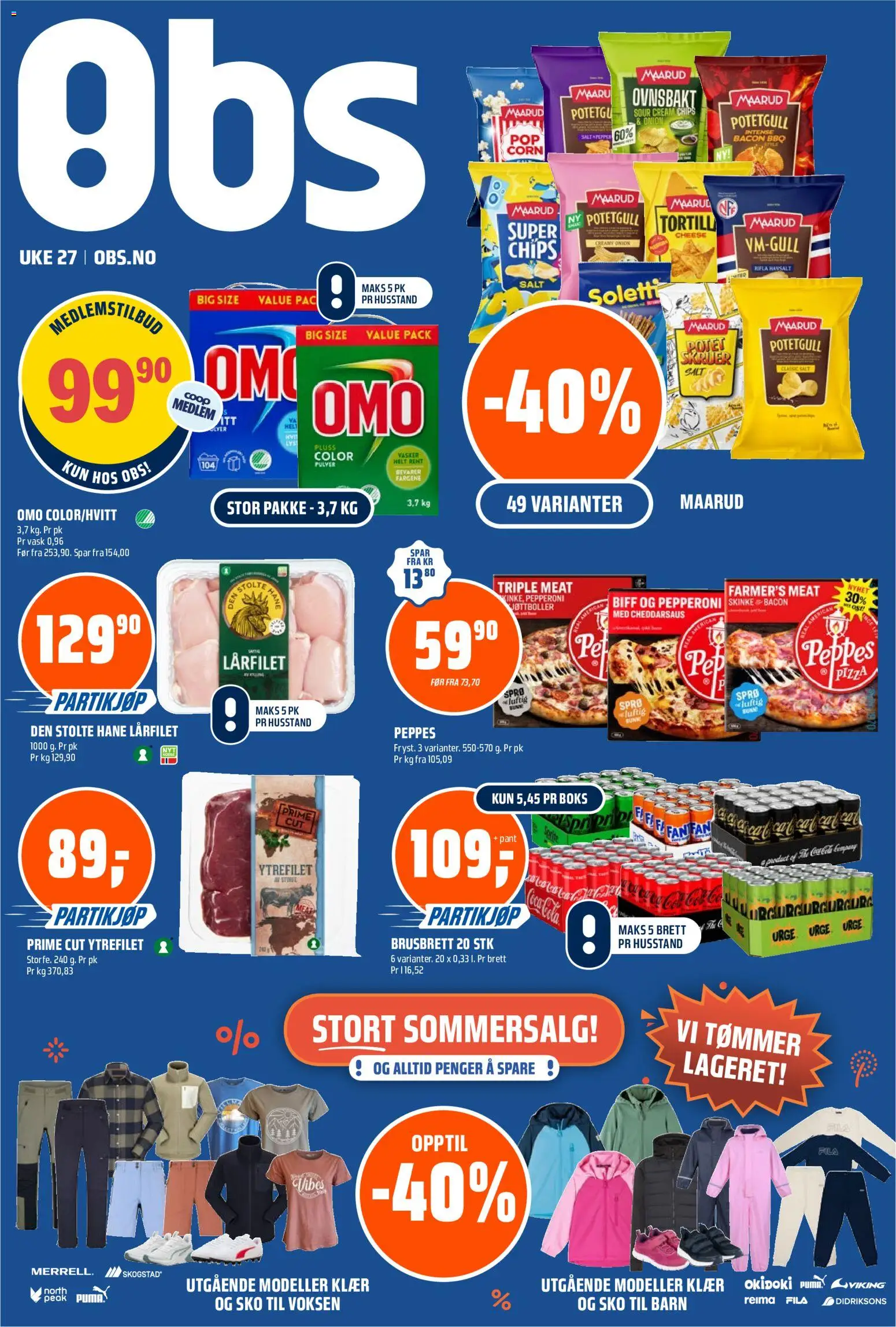 Forhåndsvis Coop Obs kundeavis fra butikk Coop Obs gyldig fra 28/06/2026