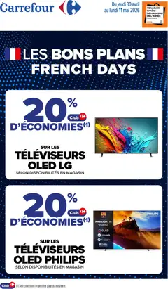 Prévisualisation de Carrefour Les bons plans French days du magasin Carrefour formulaire valide 30/04/2026