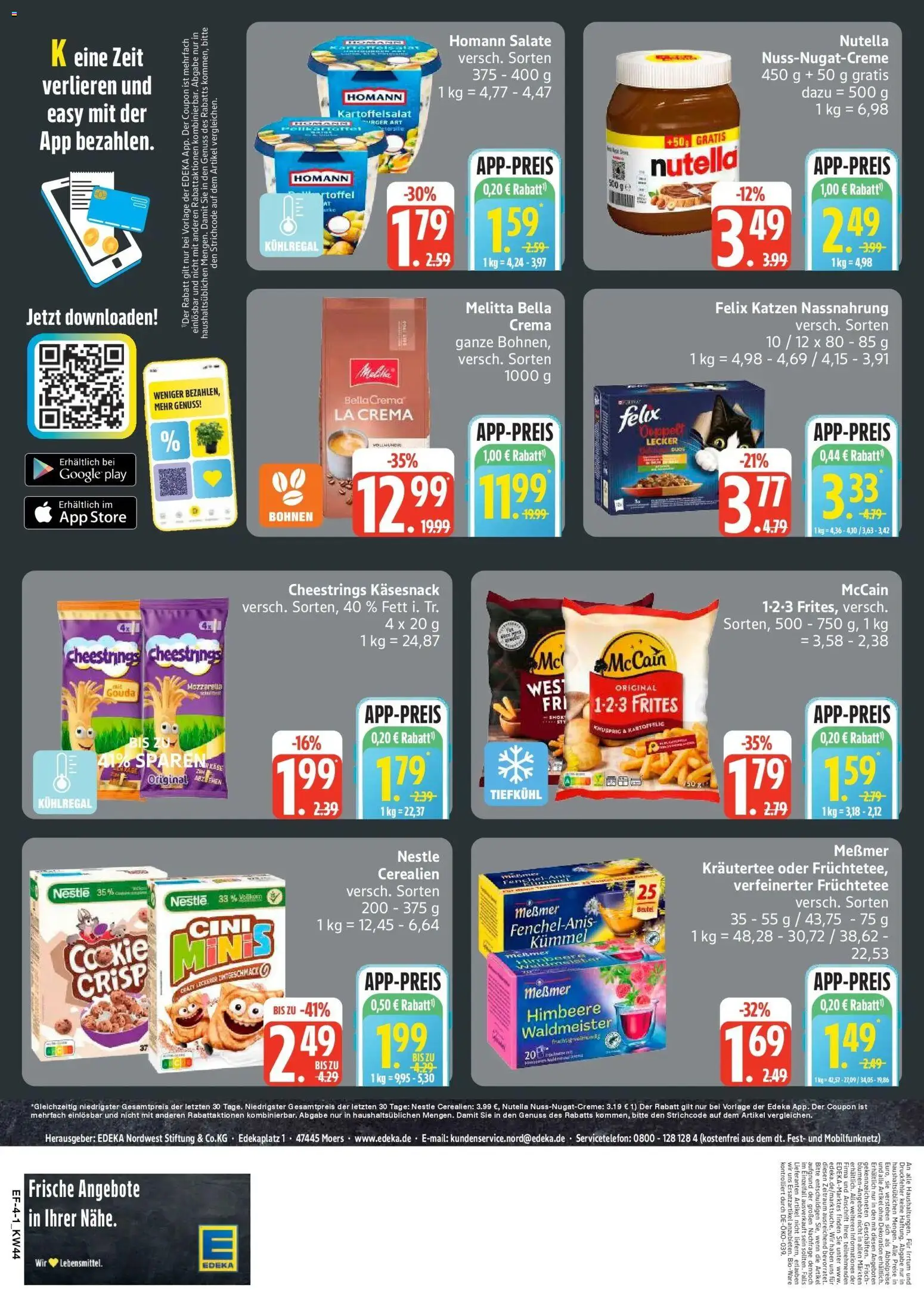 Vorschau von dem Prospekt des Geschäftes Edeka, gültig ab dem 26.10.2026
