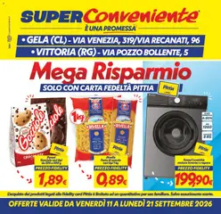 Anteprima dell'opuscolo SuperConveniente volantino Gela, Vittoria dal negozio SuperConveniente valido da 11/09/2026