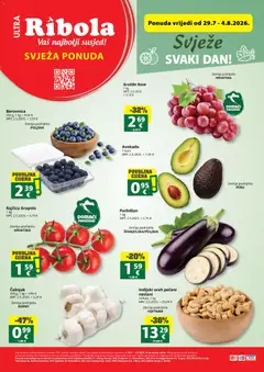 Pregled letka Ribola Svježa Ponuda trgovine Ribola vrijedi od 29.07.2026