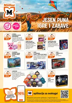 Pregled letka Müller Ponuda igračaka trgovine Müller vrijedi od 28.09.2026