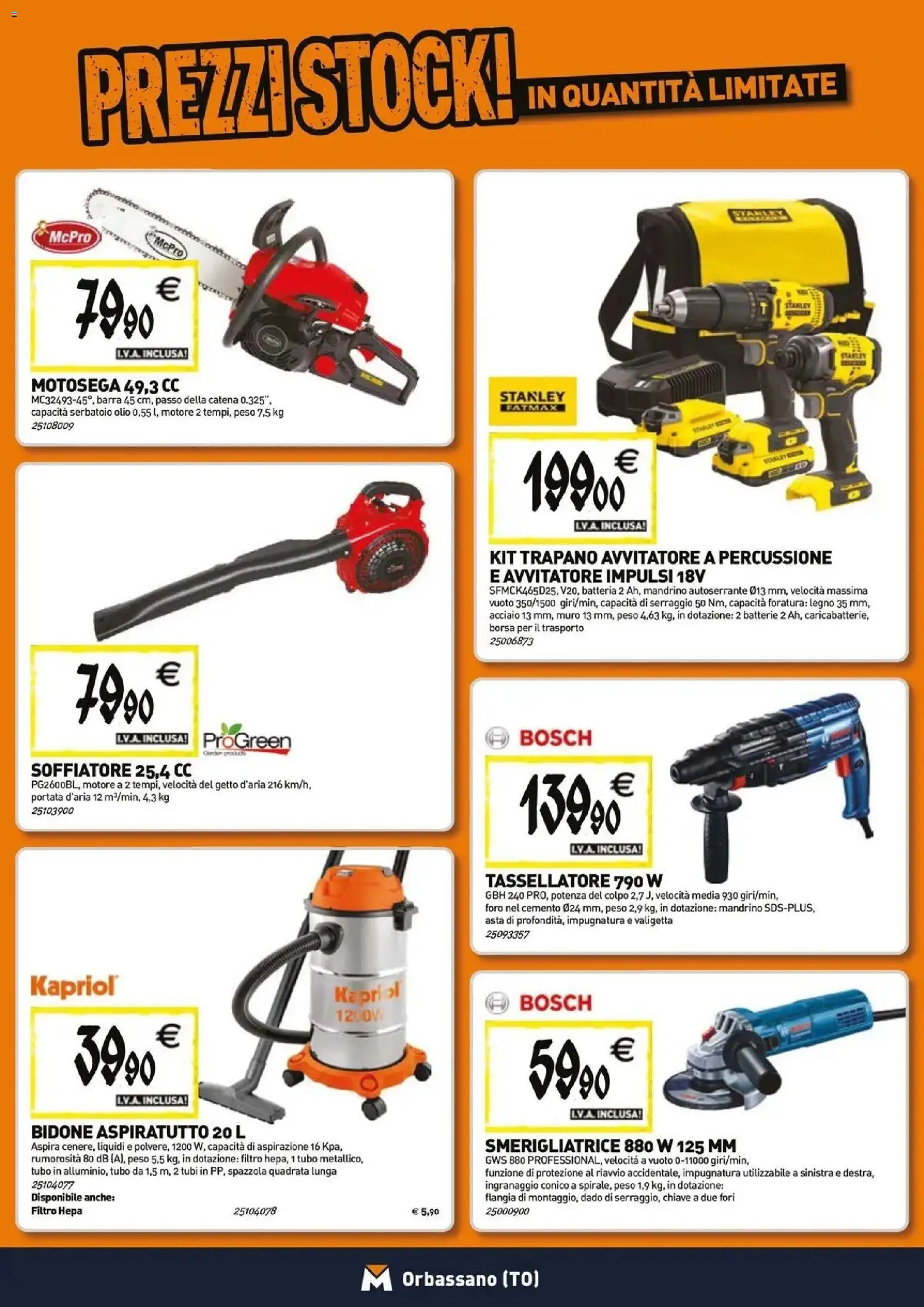 Anteprima dell'opuscolo TECNOMAT catalogo Orbassano dal negozio TECNOMAT valido da 29/10/2026