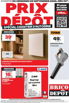 Prévisualisation de Brico Dépôt catalogue du magasin Brico Dépôt formulaire valide 25/09/2026