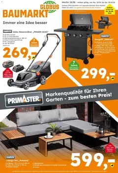 Vorschau von dem Prospekt des Geschäftes Globus Baumarkt, gültig ab dem 27.04.2026