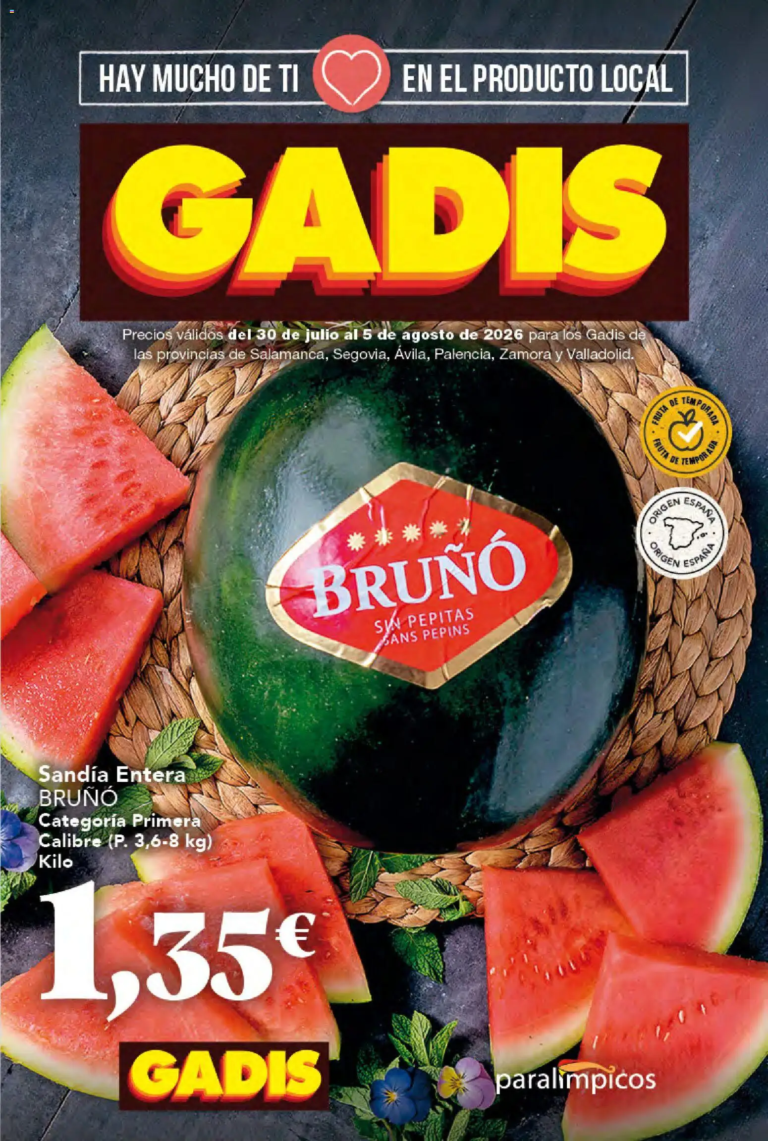 Vista previa del folleto de la tienda Gadis válido desde el 30/07/2026 