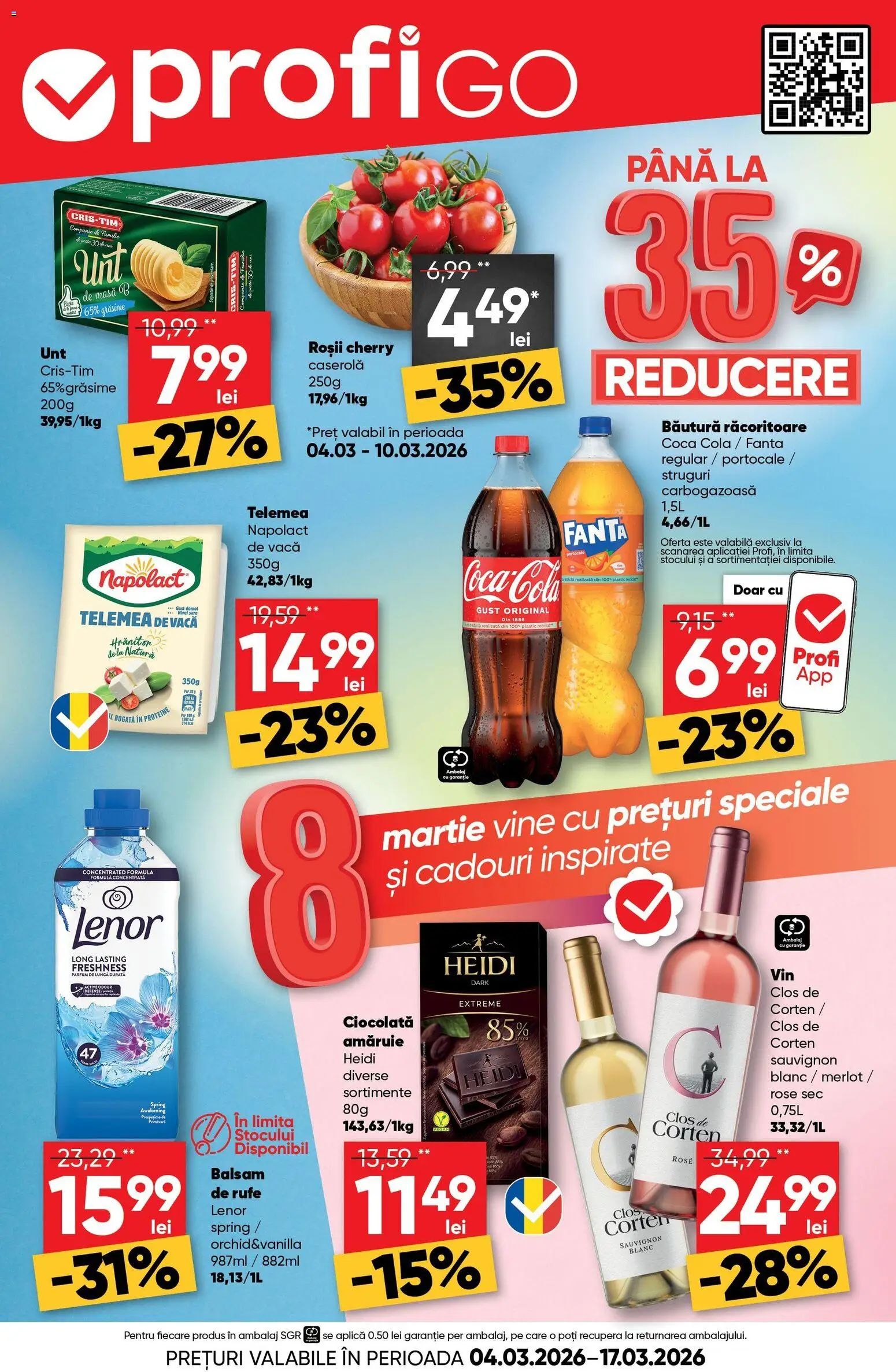 Previzualizarea de cataloage: Profi Profi Catalog Go valabil de la 04.03.2026 - Parfum, Proteine, Masă, Balsam de rufe, Portocale, Active, Balsam, Aplică