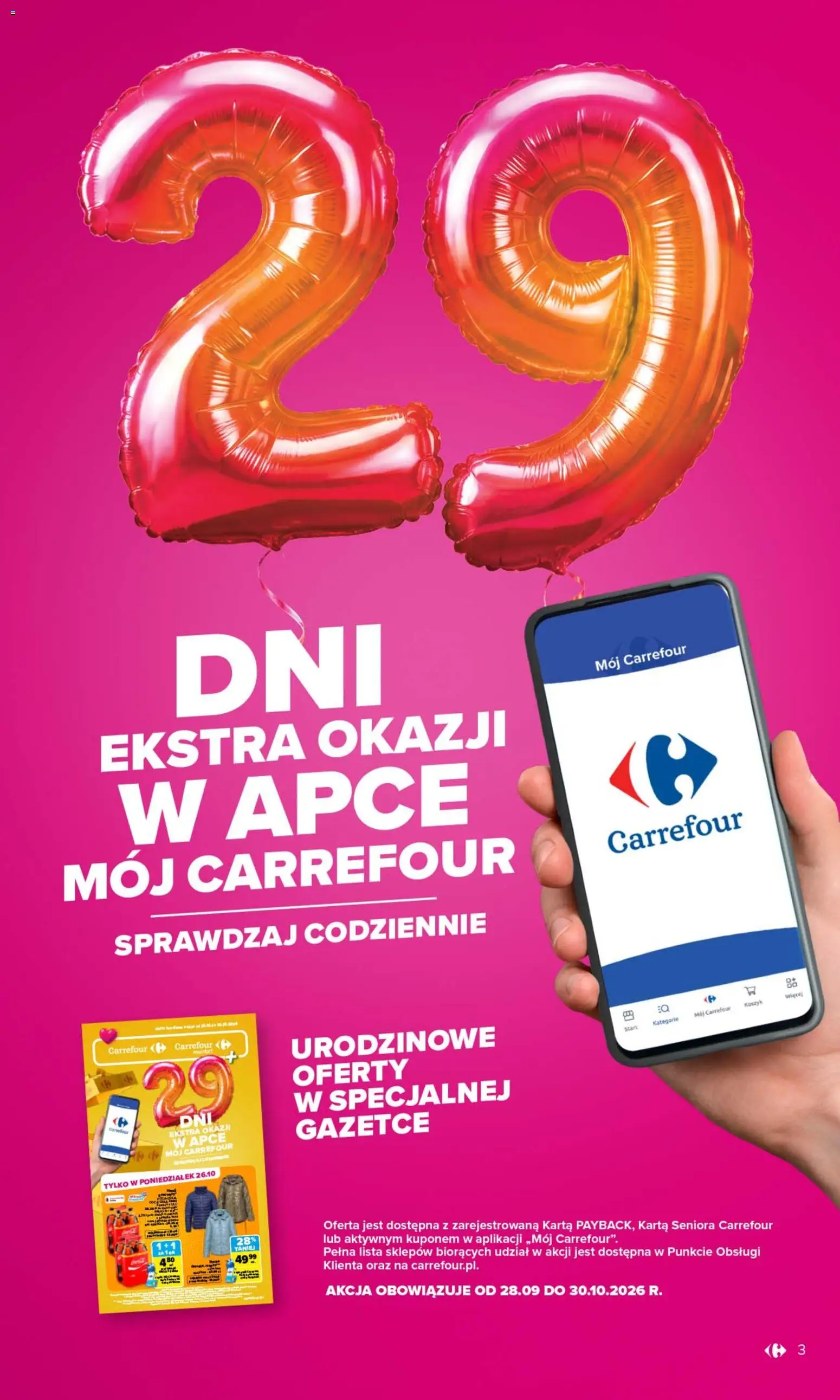 Pogląd gazetki "Carrefour gazetka" ze sklepu Carrefour ważnej od 26.10.2026 - Karta