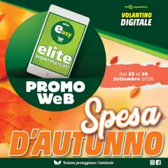 Anteprima dell'opuscolo Elite Supermercati volantino Promo Web dal negozio Elite Supermercati valido da 25/09/2026