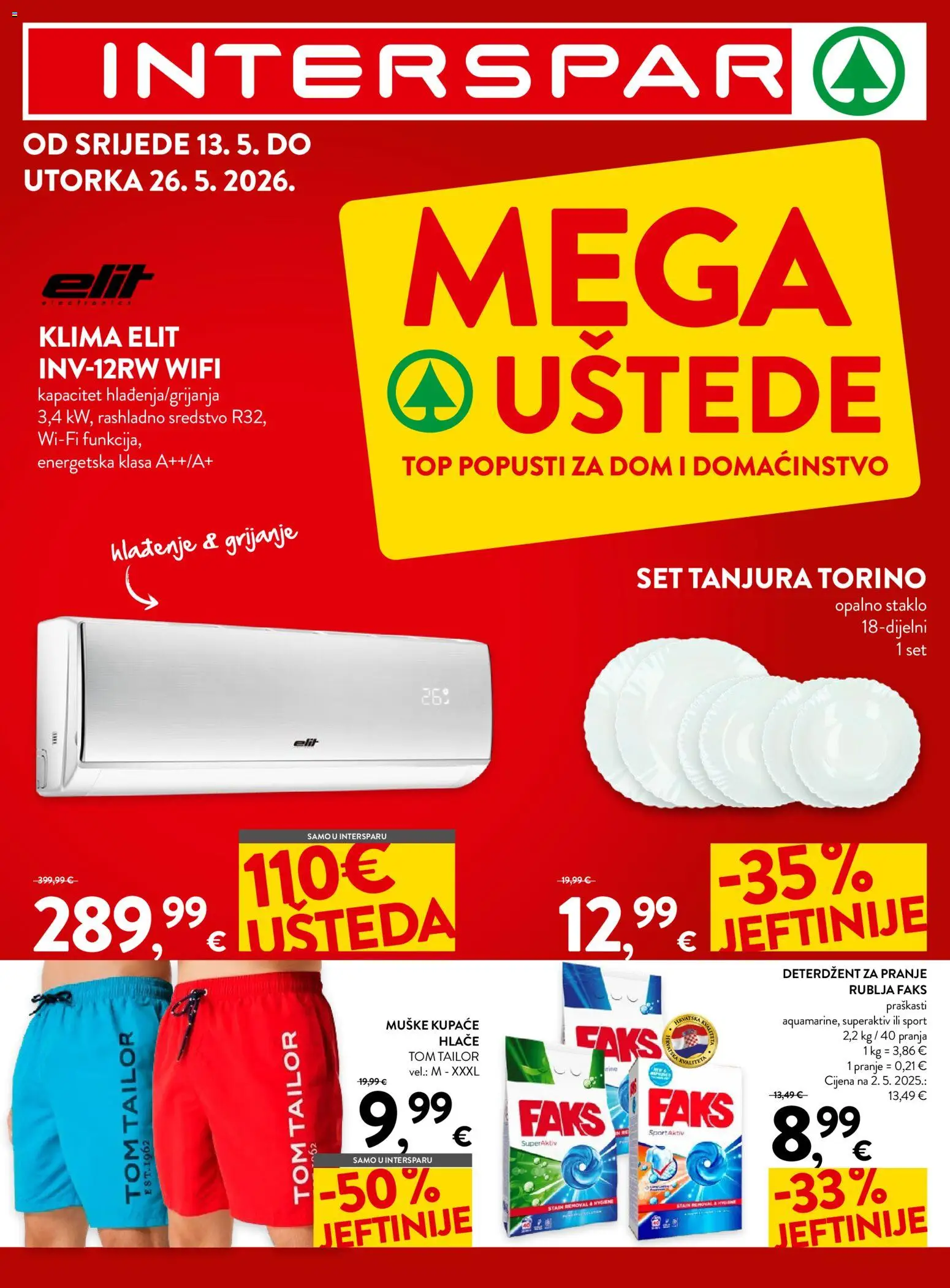 Pregled letka Interspar Katalog trgovine Interspar vrijedi od 13.05.2026