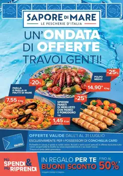Anteprima dell'opuscolo Un'ondata di offerte travolgenti! dal negozio Sapore di mare valido da 01/07/2026