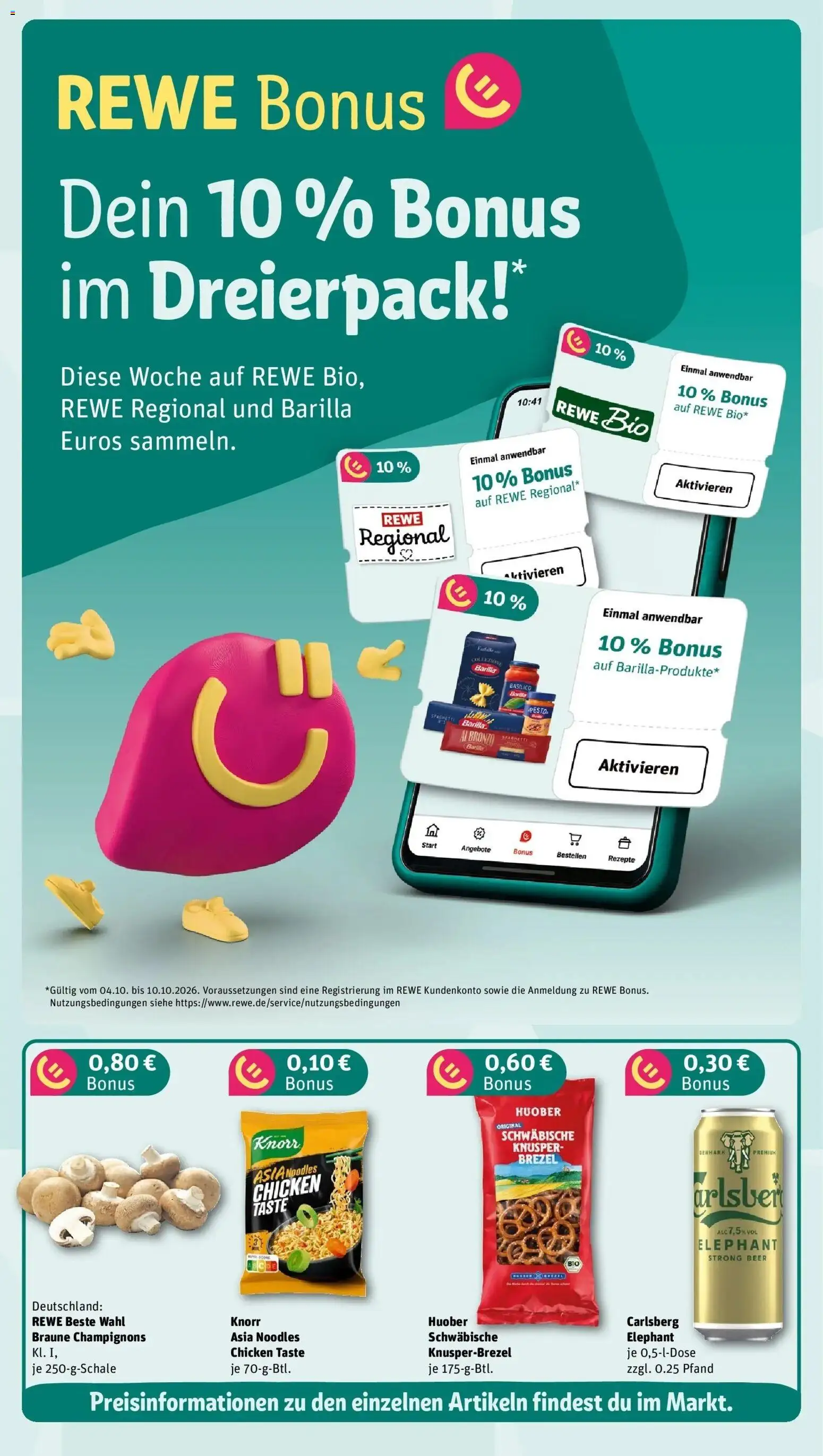 Vorschau von dem Prospekt des Geschäftes Rewe, gültig ab dem 05.10.2026