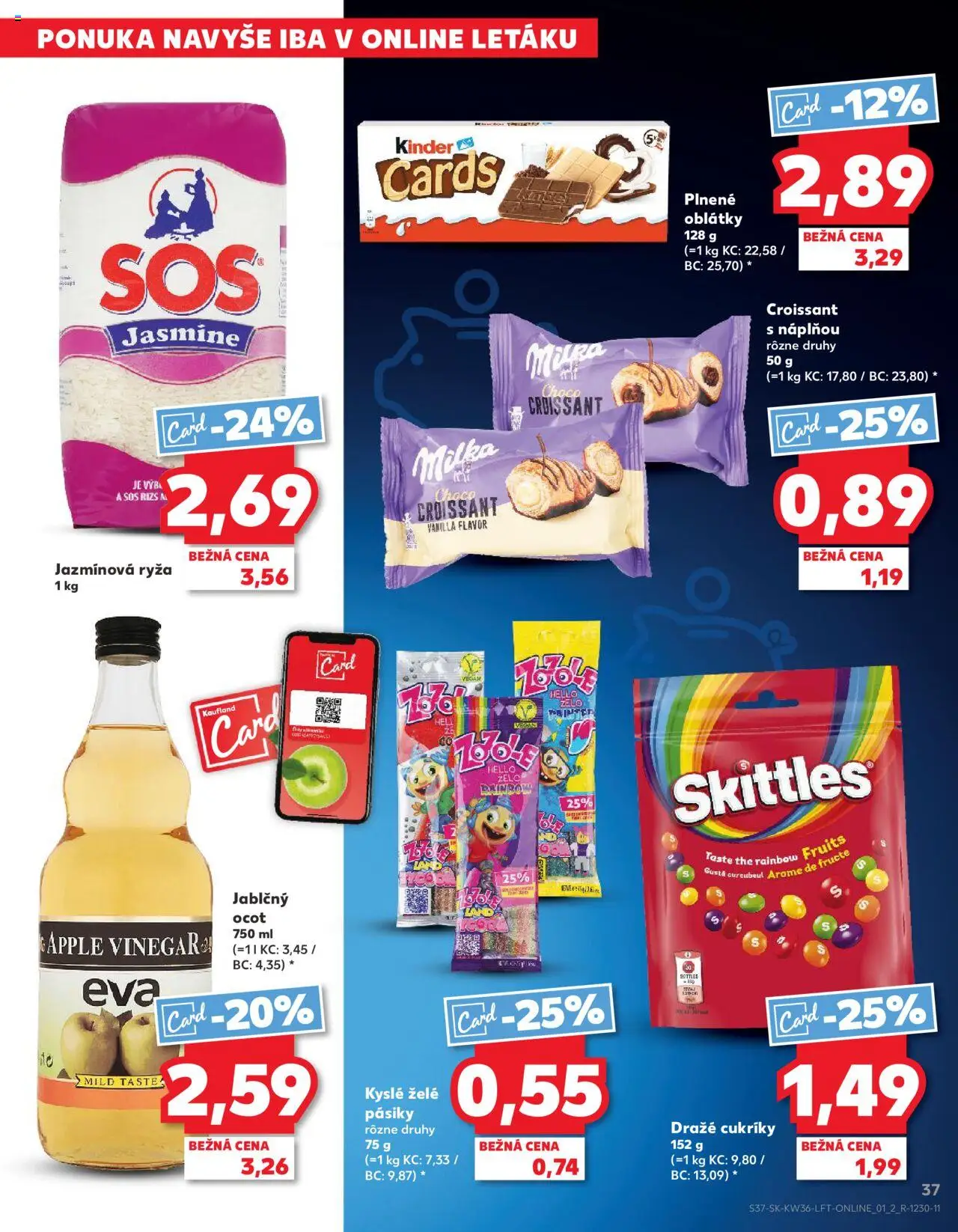 Náhľad Kaufland letáku platného od 04.09.2025 - Croissant, Kinder, Milka, Jablčný ocot, Ryža, Ocot, Cukríky, Oblátky