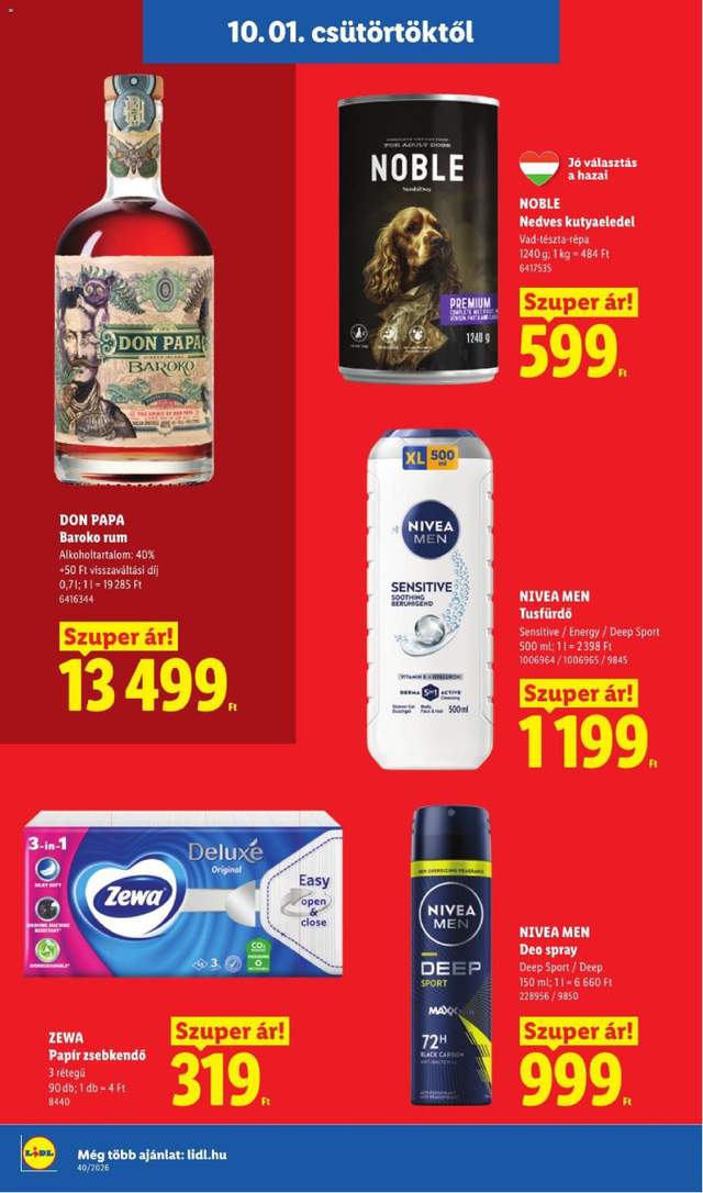 Új Lidl akciós újság 10.01.