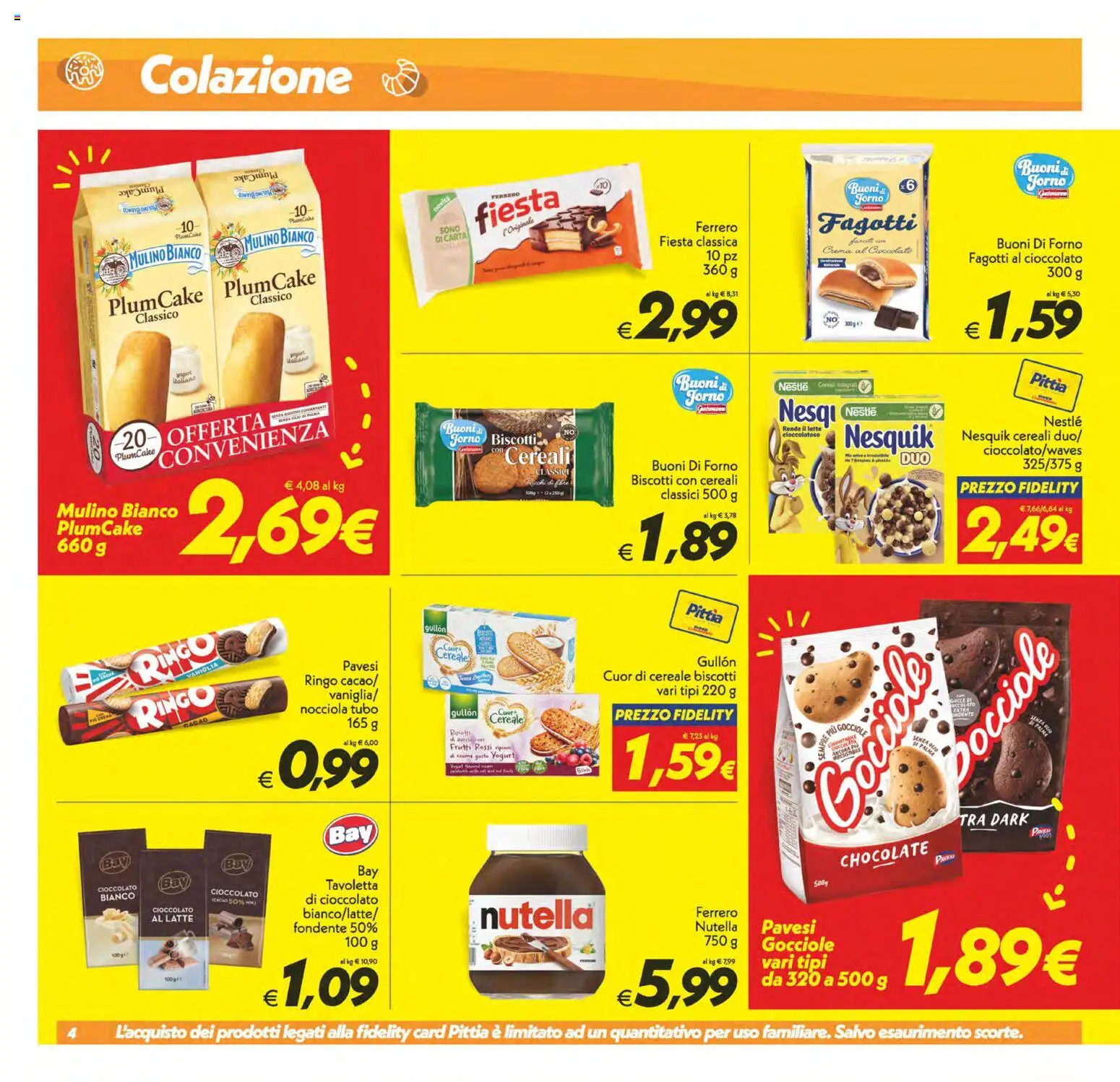 Anteprima dell'opuscolo SuperConveniente volantino Caltanissetta, San Cataldo, Avola, Lascari, Milazzo, Barcellona dal negozio SuperConveniente valido da 23/10/2026 - Forno, Biscotti, Latte, Nutella, Plumcake, Yogurt, Crema al cioccolato, Tavoletta