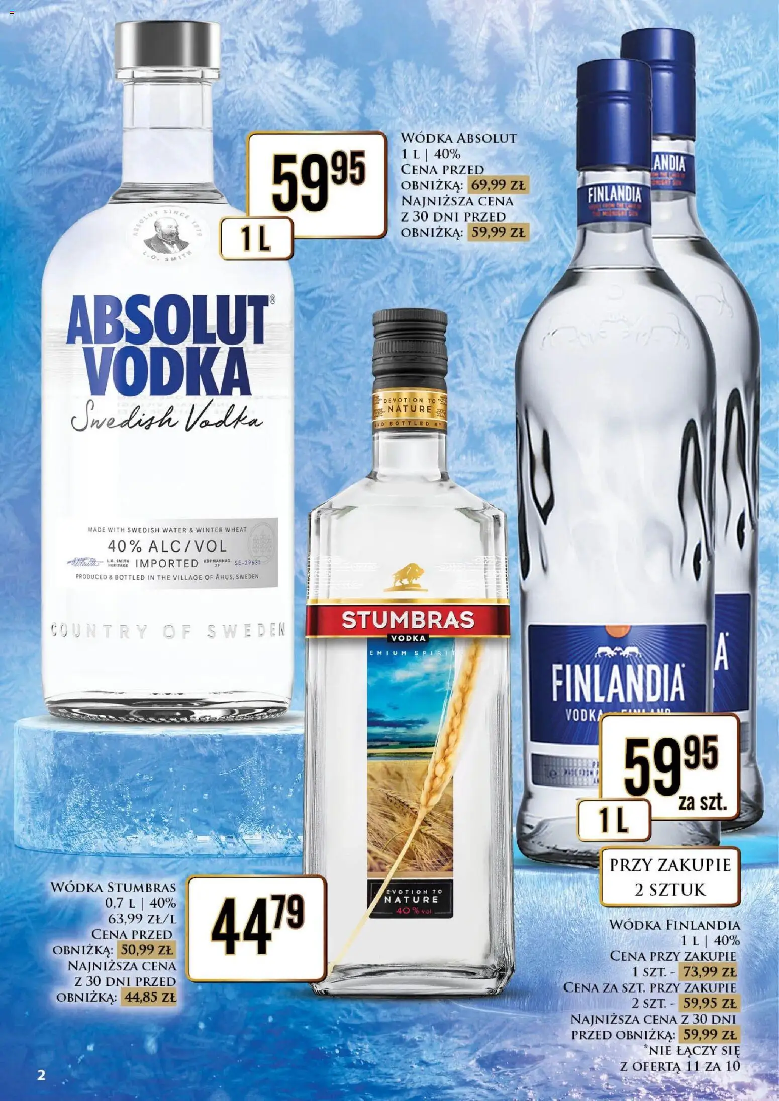 Pogląd gazetki "Dino gazetka alkoholowa" ze sklepu Dino ważnej od 16.10.2026 - Wódka, Absolut vodka, Wódka Stumbras, Vodka, Wódka Absolut, Wódka finlandia
