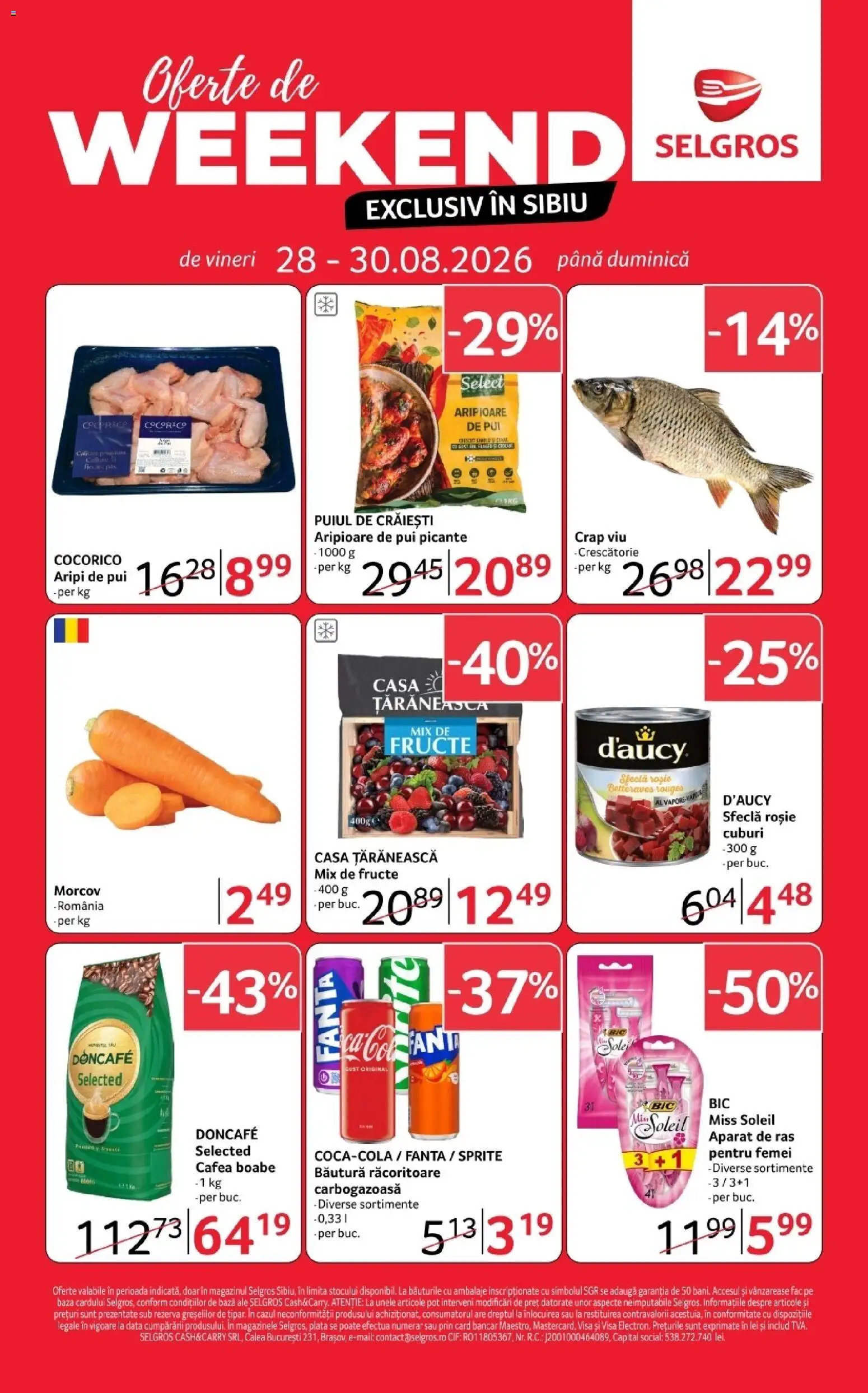 Previzualizarea de cataloage: Selgros Selgros Catalog Oferte de weekend valabil de la 28.08.2026