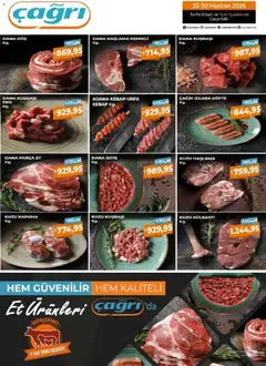 Çağrı Market Çağrı Market - Kasap Katalog 23.06.2026 - Broşürünün önizlemesi