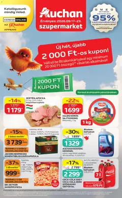 Auchan - Auchan Szupermarket akciós újság megtekintése, amely érvényes 2026.09.17.-től