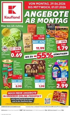 Vorschau von dem Prospekt des Geschäftes Kaufland, gültig ab dem 29.06.2026