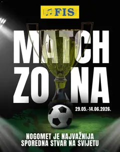 Pregled letka FIS match zona trgovine FIS vrijedi od 29.05.2026