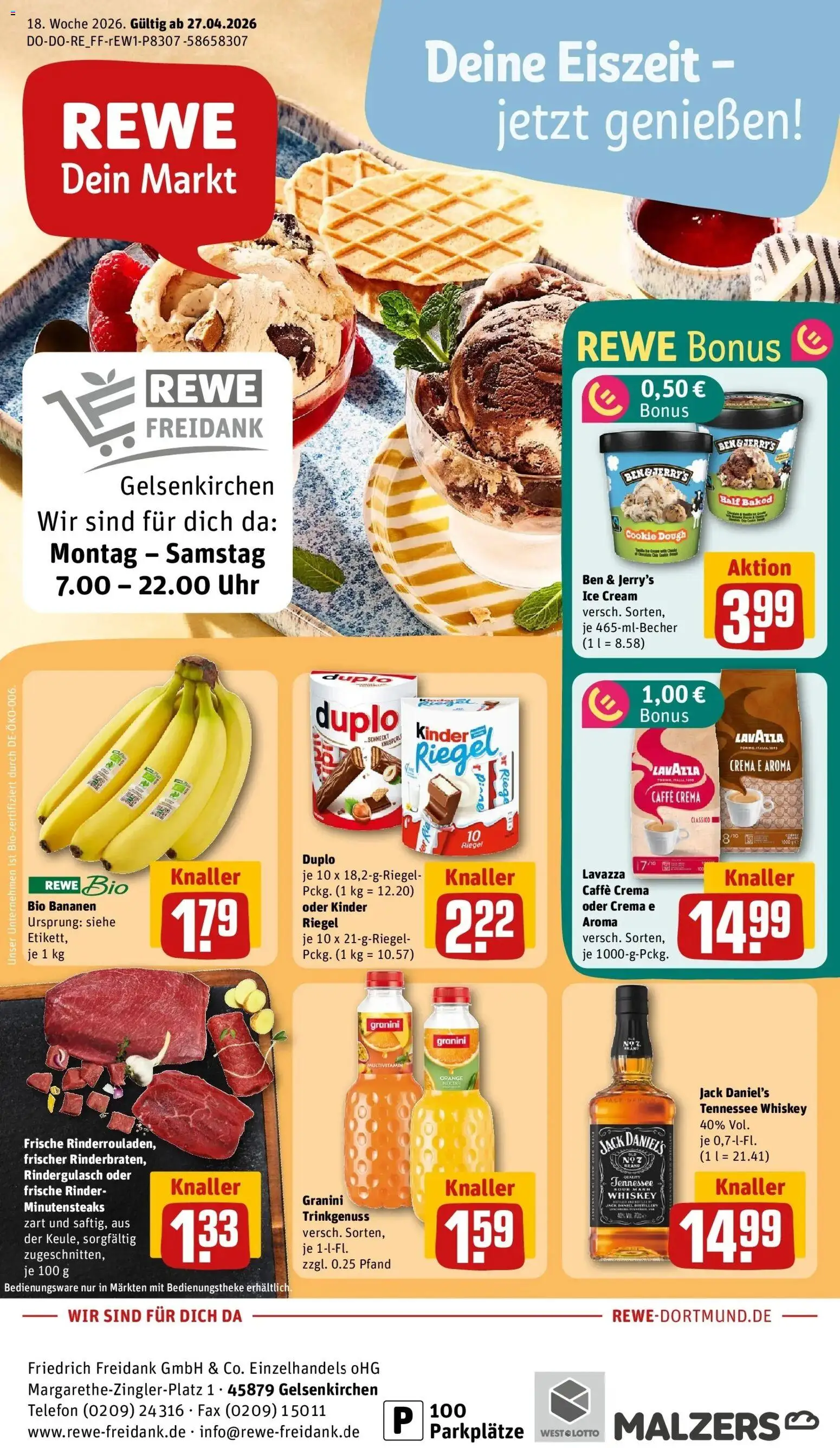 Vorschau von dem Prospekt des Geschäftes Rewe, gültig ab dem 27.04.2026