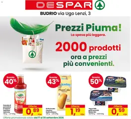 Anteprima dell'opuscolo Despar volantino Budrio dal negozio Despar valido da 17/09/2026