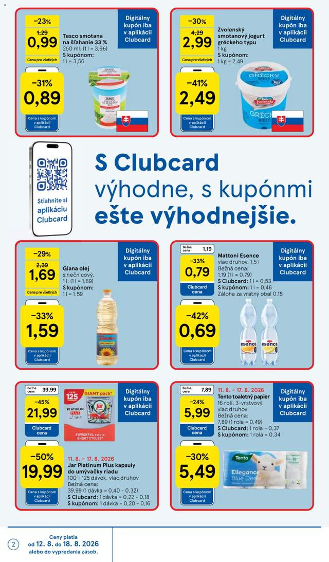 Nový Tesco leták od 12.08.