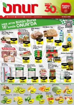 Onur Market Onur Market - Bursa Ayın 16'sı 16.10.2026 - Broşürünün önizlemesi
