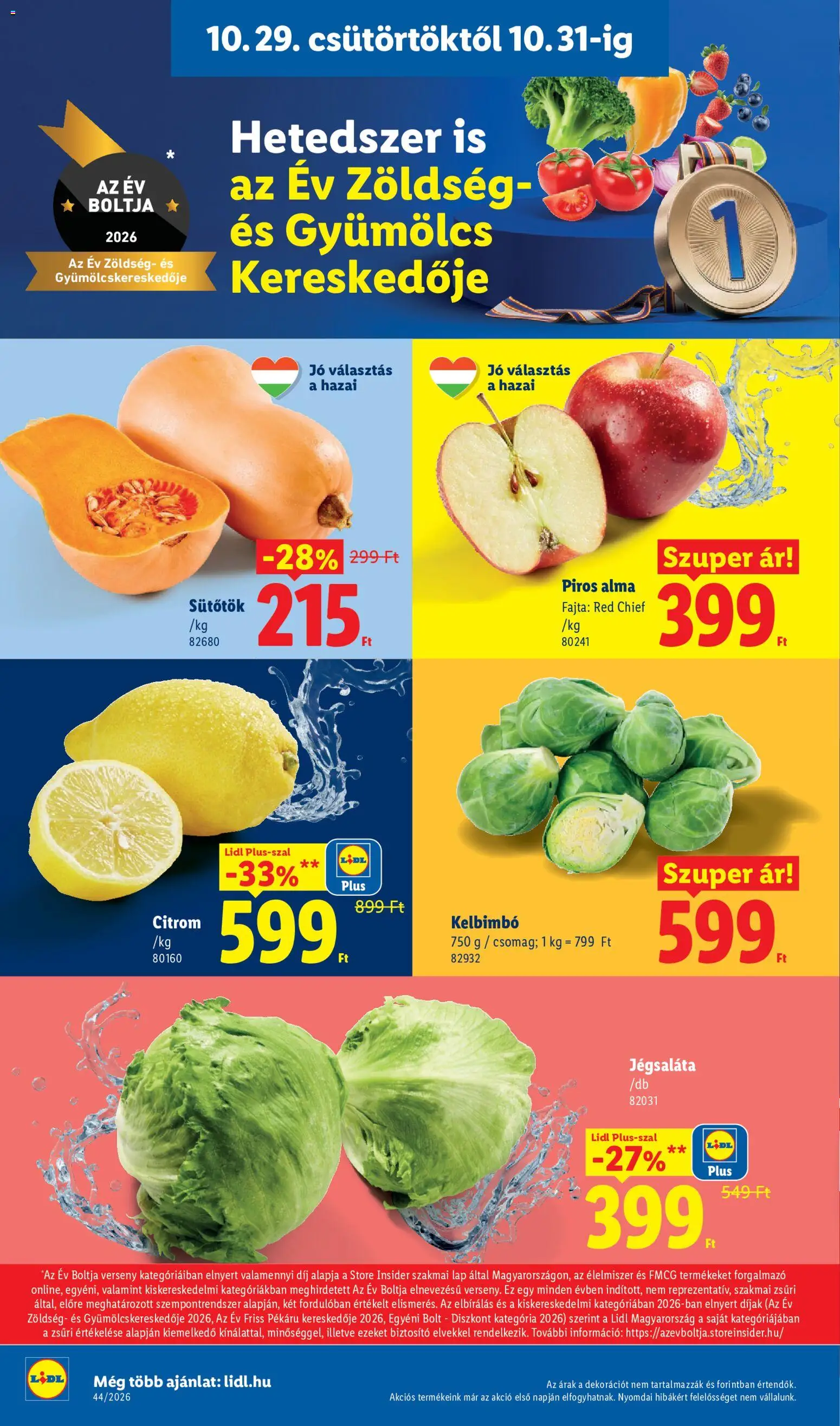 Lidl - Lidl akciós újság megtekintése, amely érvényes 2026.10.29.-től