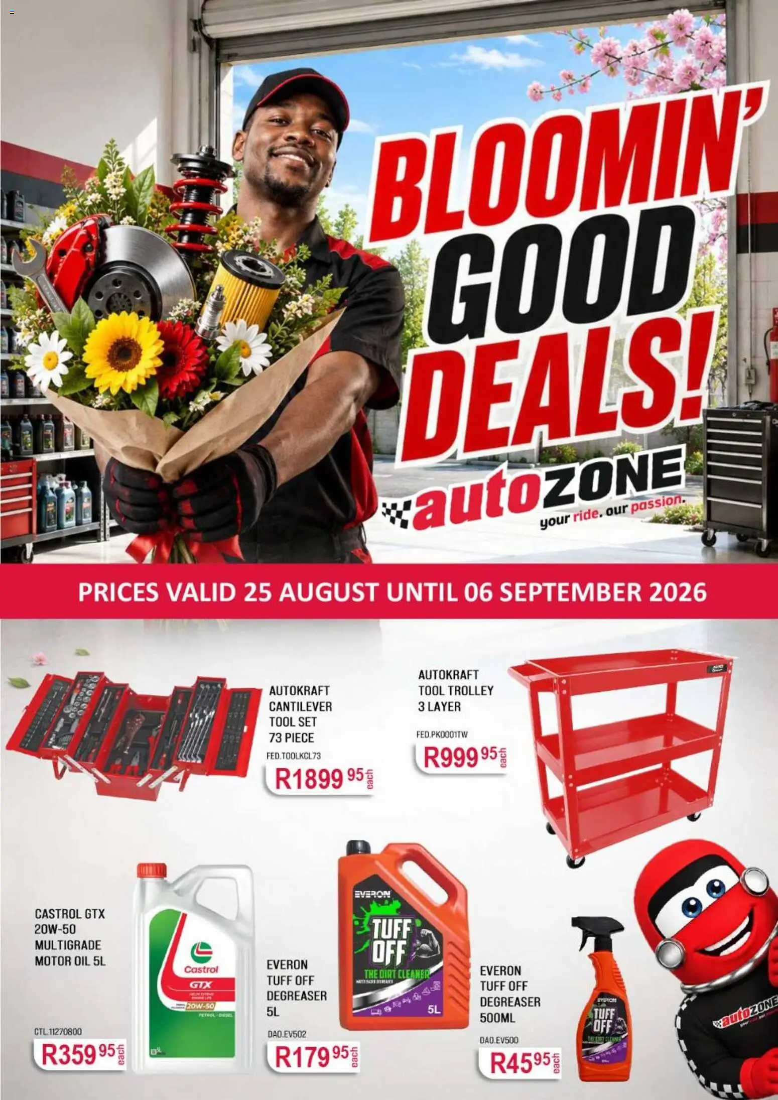 Preview of AutoZone flyer valid from 25/08/2026