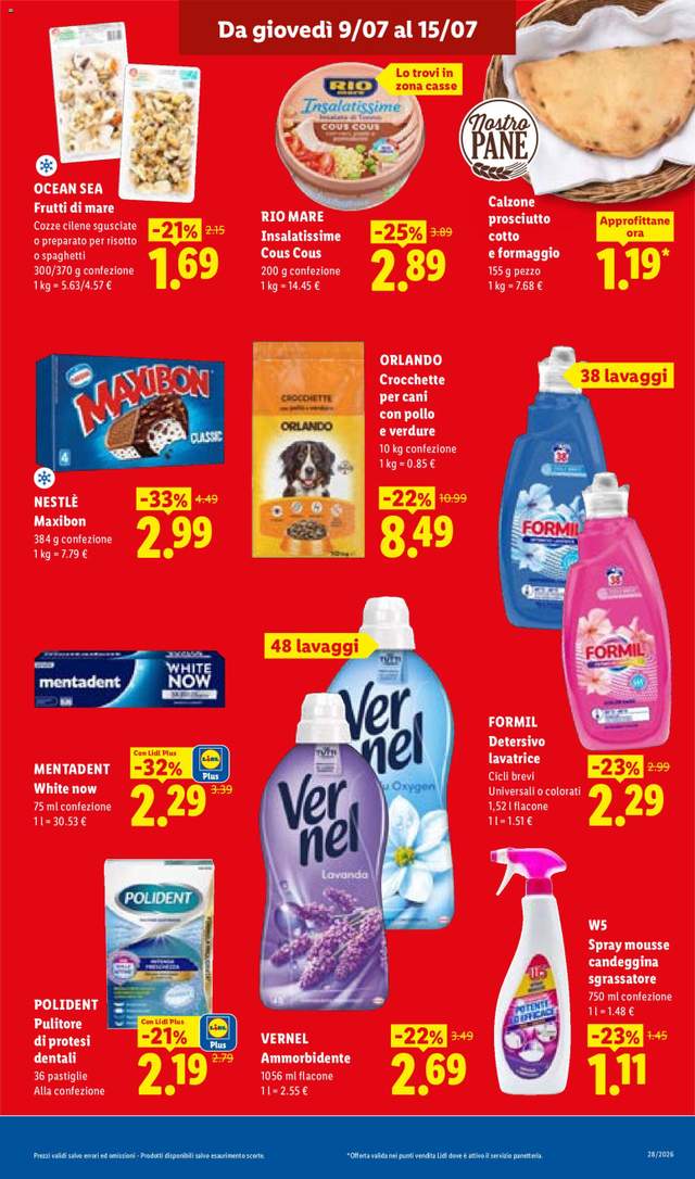 Nuovo volantino Lidl dal 09/07