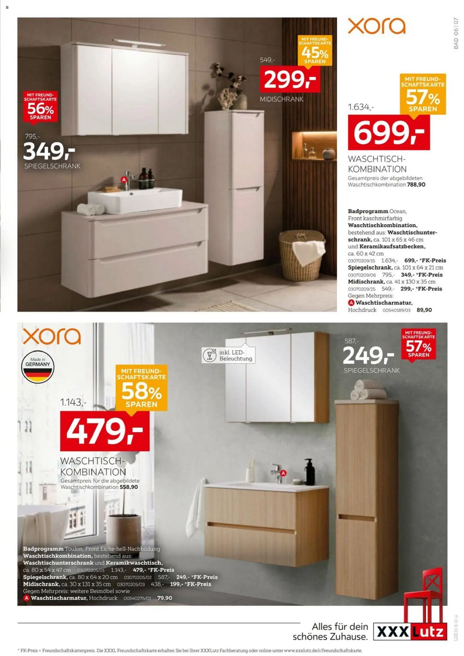 Vorschau von dem Prospekt des Geschäftes XXXLutz, gültig ab dem 24.10.2026 - Bad, Waschtisch, Spiegelschrank, Midischrank