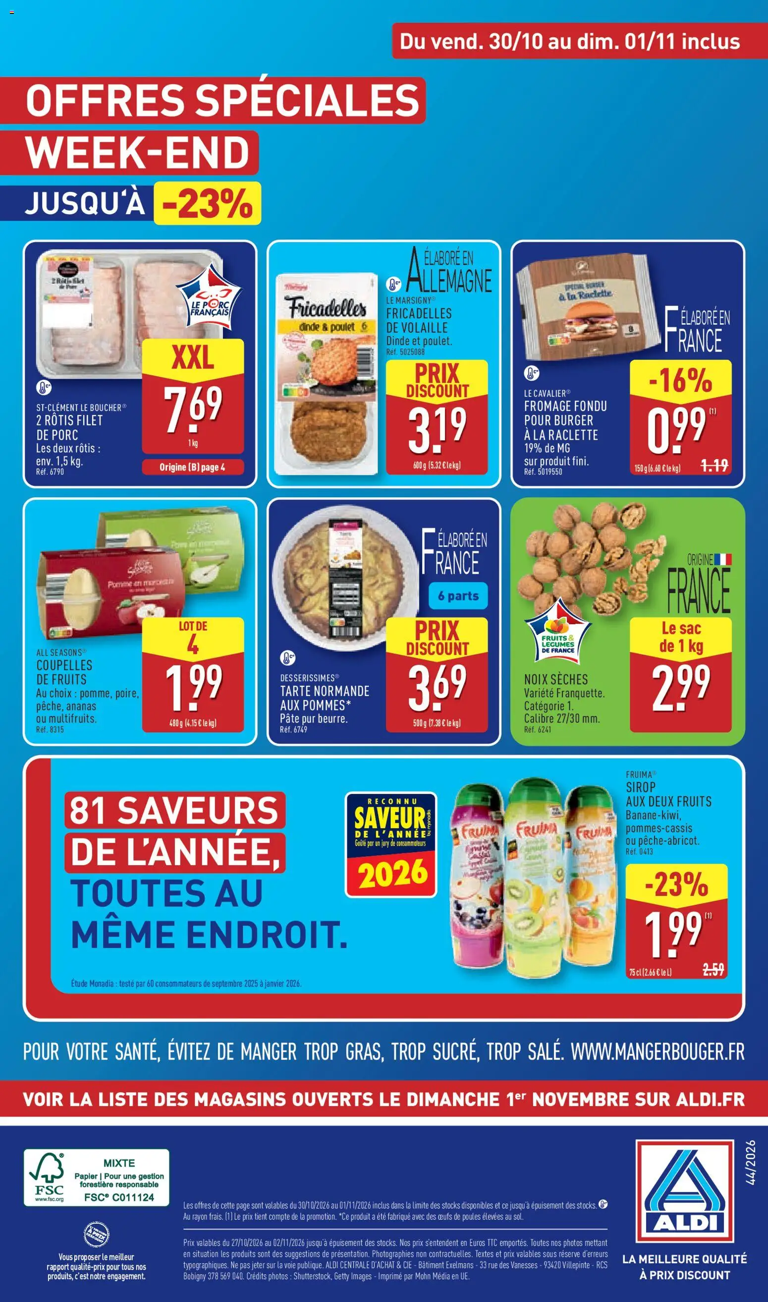 Prévisualisation de Aldi catalogue du magasin Aldi formulaire valide 27/10/2026