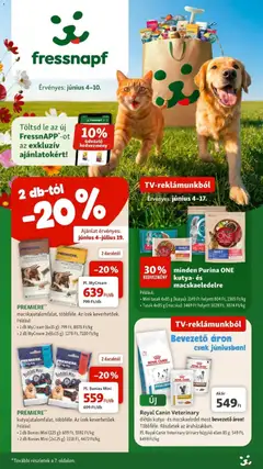 Fressnapf - Fressnapf újság érvényessége 2026.06.10-ig megtekintése, amely érvényes 2026.06.03.-től