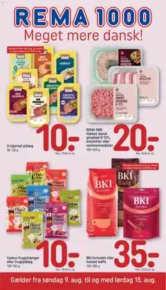 Eksempel på tilbudsavis Rema 1000 - Tilbudsavis uge 33 fra butik Rema 1000 gyldig fra 09/08/2026