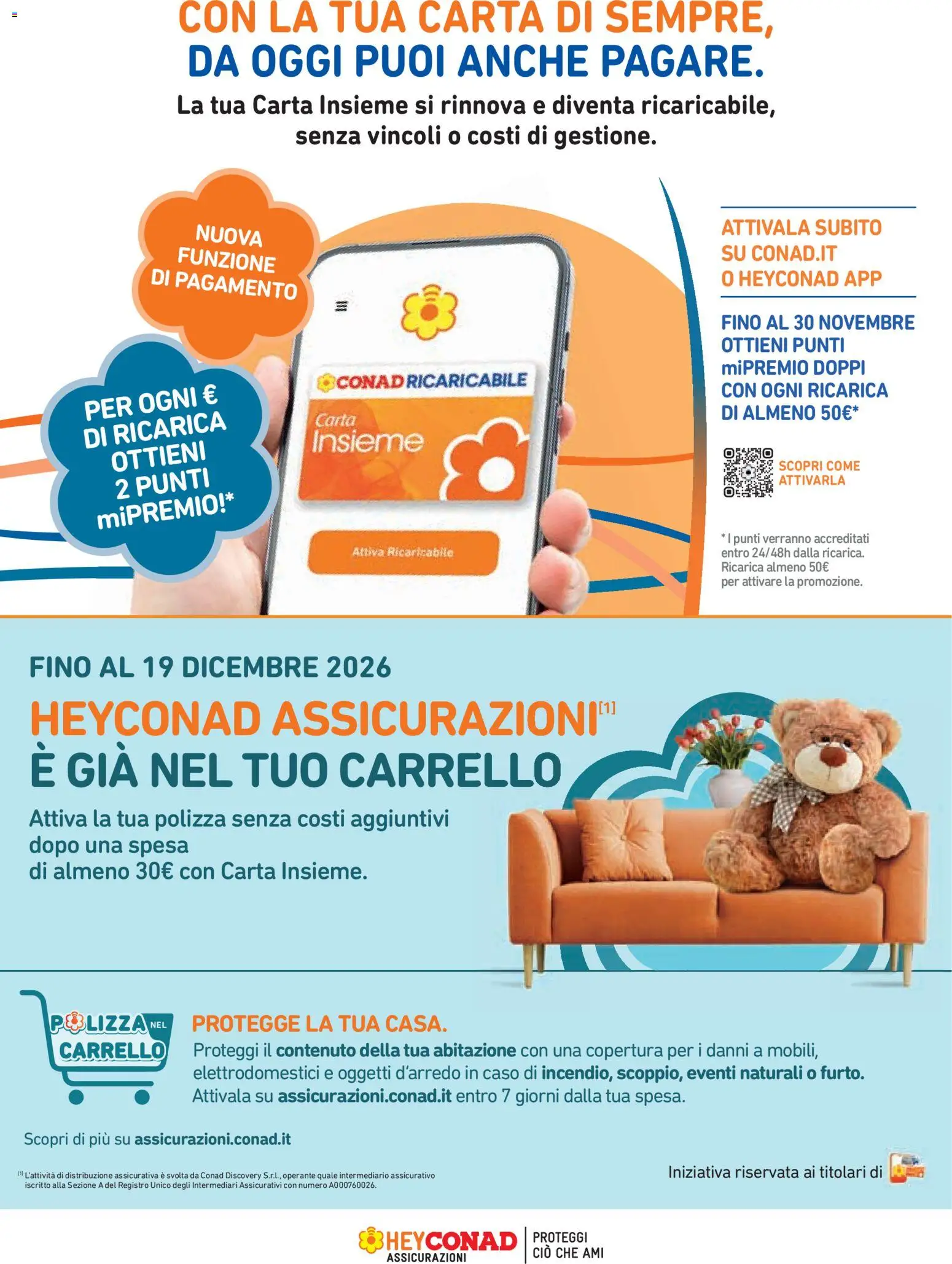 Anteprima dell'opuscolo Conad volantino Mi Premio Lazio dal negozio Conad valido da 04/11/2026 - Carrello