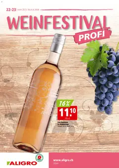 Vorschau des Merkblatts Aligro aktionen Weinfestival Sitten vom Shop Aligro gültig von 25.05.2026 bis 06.06.2026