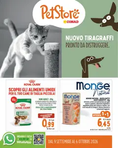 Anteprima dell'opuscolo Conad volantino PetStore Lombardia dal negozio Conad valido da 09/09/2026
