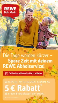 Vorschau von dem Prospekt des Geschäftes Rewe, gültig ab dem 05.10.2026