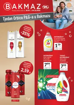 Pregled letka Bakmaz Tjedan Orbico P&G-a u Bakmazu trgovine Bakmaz vrijedi od 28.09.2026