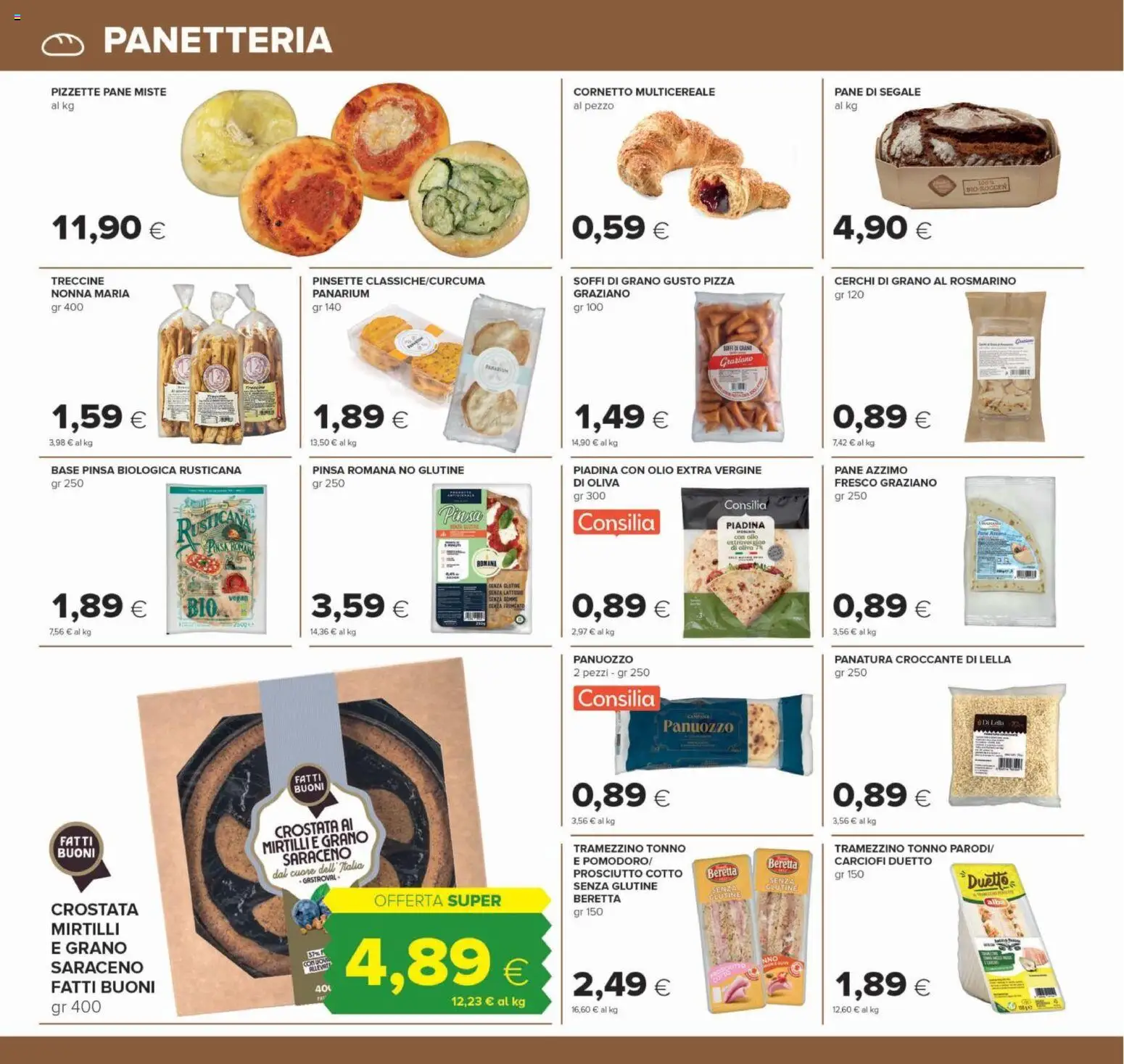 Anteprima dell'opuscolo Oasi volantino Roma dal negozio Oasi valido da 22/10/2026 - Pizza, Senza glutine, Piadina, Vegan, Carciofi, Olio, Rosmarino, Olio extra vergine
